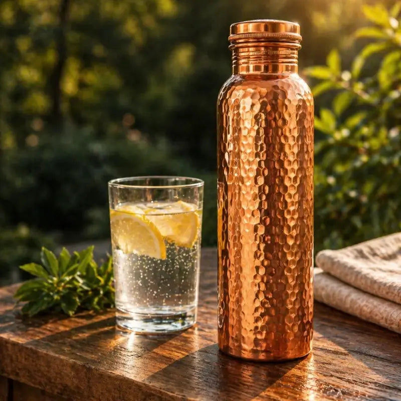 Gourde en Cuivre – Kalenys™ | L’Eau Purifiée Naturellement, Sans Plastique