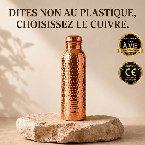 Gourde en Cuivre – Kalenys™ | L’Eau Purifiée Naturellement, Sans Plastique