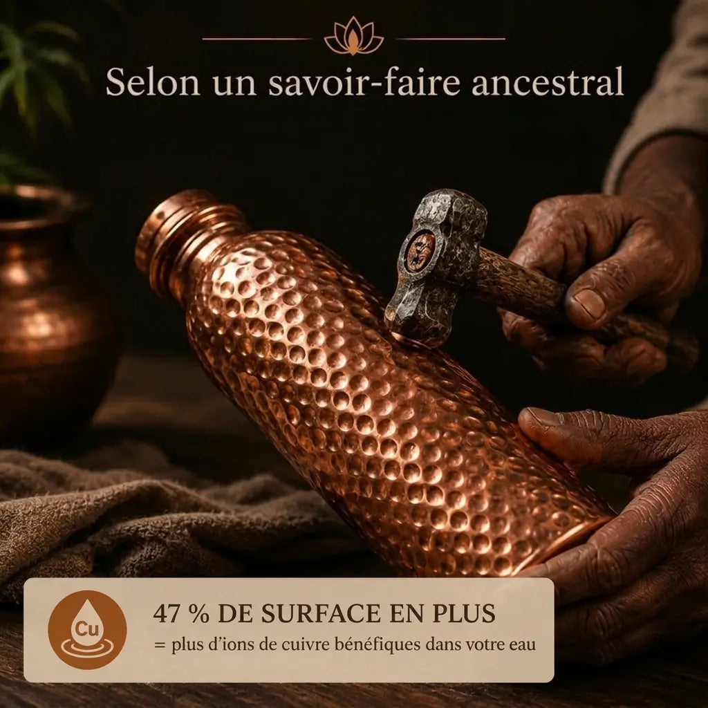 Gourde en Cuivre – Kalenys™ | L’Eau Purifiée Naturellement, Sans Plastique