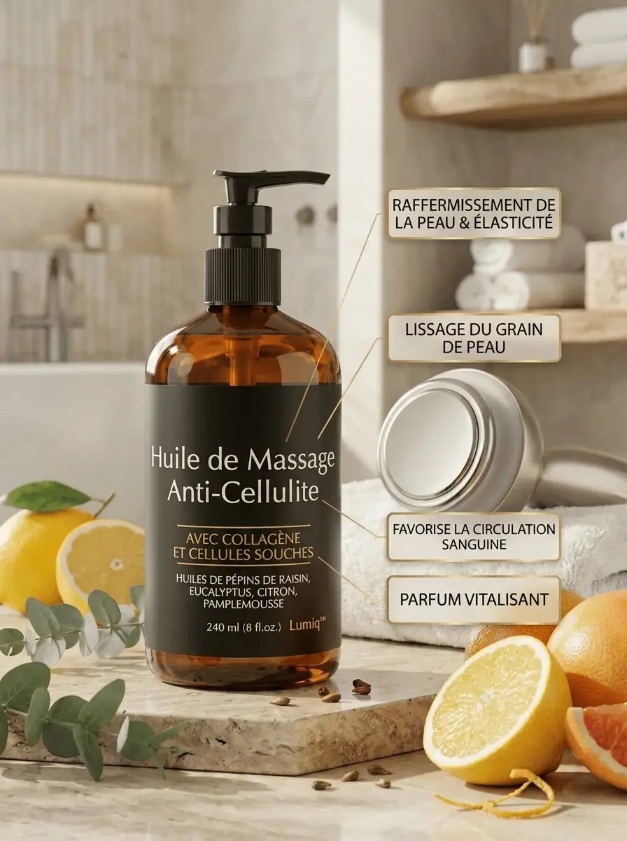 Huile de massage anti-celllulite