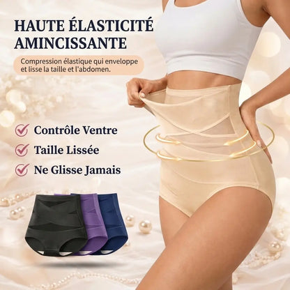 Culotte gainante taille haute — Effet ventre plat sans coutures