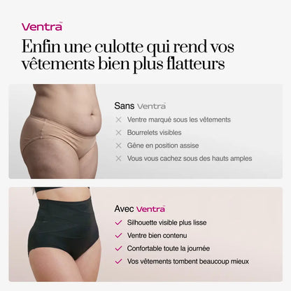 Stahovací kalhotky s vysokým pasem — Efekt plochého břicha bez švů  
