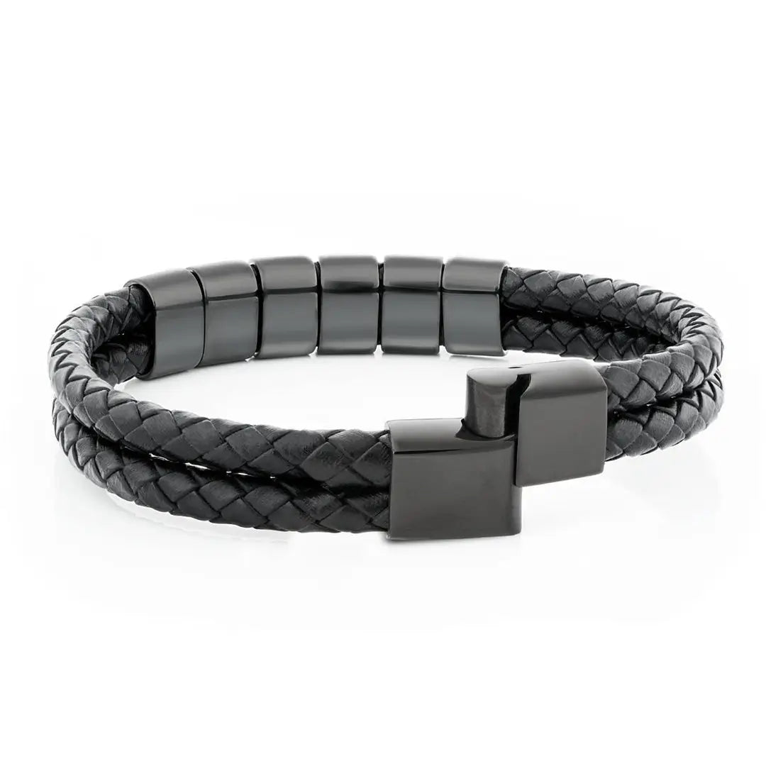 Bracelet personnalisé pour homme – Prénoms et dates gravés sur mesure